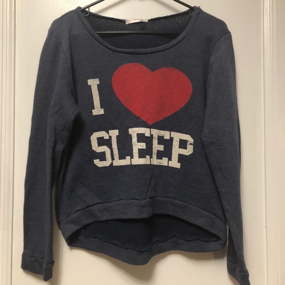 a'gaci Sweaters - ‘I LOVE SLEEP’ Sweatshirt